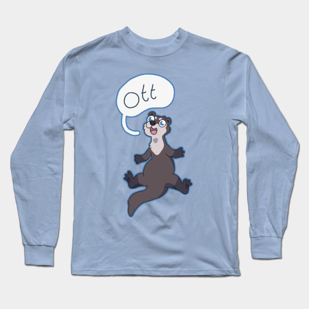 Ott Otter Long Sleeve T-Shirt by goccart